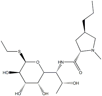 Ethyl 6,8-dideoxy-6-[[[(2S,4R)-1-methyl-4β-propyl-2α-pyrrolidinyl]carbonyl]amino]-1-thio-D-erythro-α-D-galacto-octopyranoside