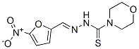 4-Morpholinecarbothioic acid N'-(5-nitrofurfurylidene) hydrazide