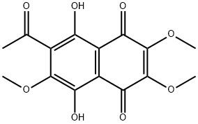 1,4-Naphthoquinone, 2-acetyl-5,8-dihydroxy-3,6,7-trimethoxy-
