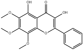 3,5-Dihydroxy-6,7,8-trimethoxy-2-phenyl-4H-1-benzopyran-4-one