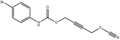 N-(p-Bromophenyl)carbamic acid 4-thiocyanato-2-butynyl ester