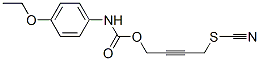 N-(p-Ethoxyphenyl)carbamic acid 4-thiocyanato-2-butynyl ester