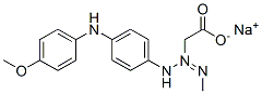 SODIUM [3-[4-[(4-METHOXYPHENYL)AMINO]PHENYL]-1-METHYLTRIAZEN-2-YL]ACETATE