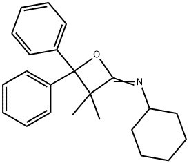 N-(3,3-Dimethyl-4,4-diphenyloxetan-2-ylidene)cyclohexylamine