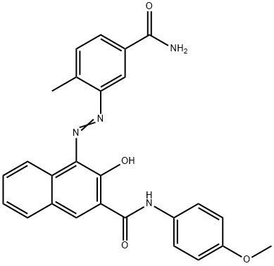 4-[(5-CARBAMOYL-O-TOLYL)AZO]-3-HYDROXY-2-NAPHTH-P-ANISIDIDE