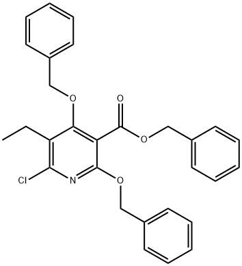 2,4-双(苄氧基)-6-氯-5-乙基烟酸苄酯