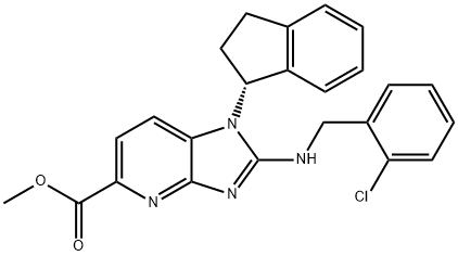 (R)-Methyl 2-(2-chlorobenzylaMino)-1-(2,3-dihydro-1H-inden-1-yl)-1H-iMidazo[4,5-b]pyridine-5-carboxylate