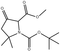 1-(tert-butyl) 2-methyl 5,5-dimethyl-3-oxopyrrolidine-1,2-dicarboxylate
