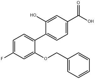 4-[2-(Benzyloxy)-4-fluorophenyl]-3-hydroxybenzoic acid