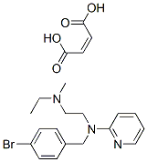 N-[(4-bromophenyl)methyl]-N'-ethyl-N'-methyl-N-2-pyridylethylenediamine maleate