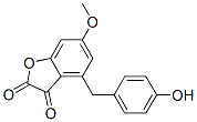 4-(p-Hydroxybenzyl)-6-methoxybenzofuran-2,3-dione