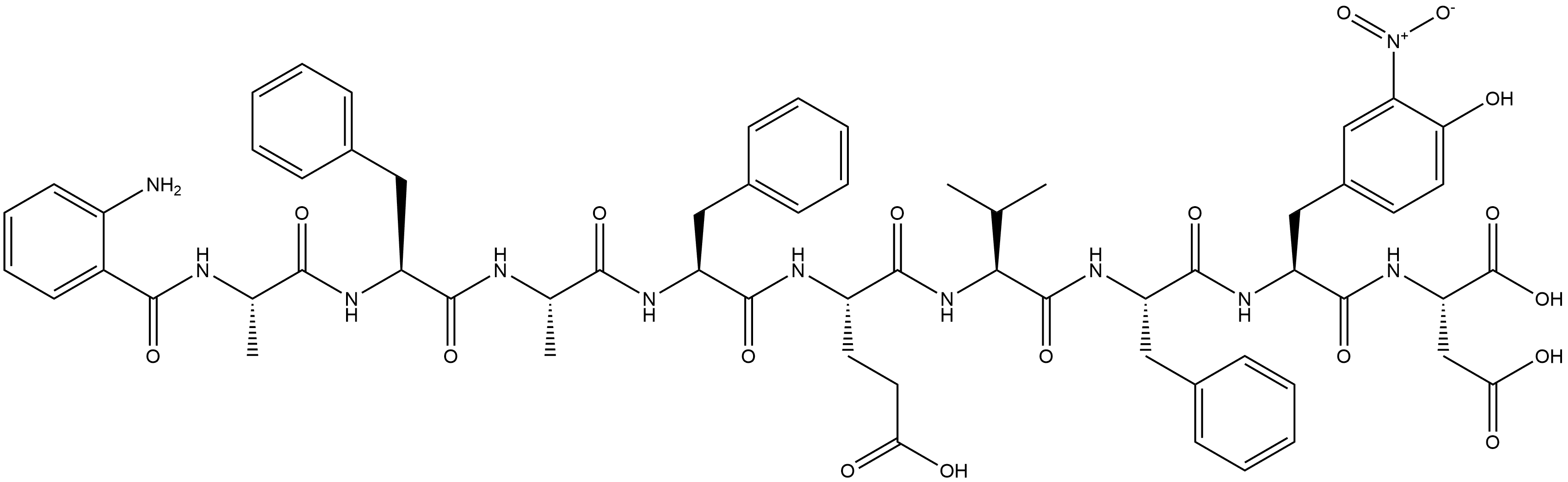 ANTHRANILYL-ALA-PHE-ALA-PHE-GLU-VAL-PHE- NITRO-TYR-