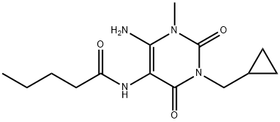 Pentanamide,  N-[6-amino-3-(cyclopropylmethyl)-1,2,3,4-tetrahydro-1-methyl-2,4-dioxo-5-pyrimidinyl]-