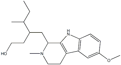 γ-sec-Butyl-2,3,4,9-tetrahydro-6-methoxy-2-methyl-1H-pyrido[3,4-b]indole-1-(1-butanol)