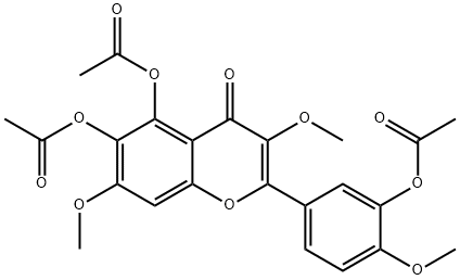 5,6-Bis(acetyloxy)-2-[3-(acetyloxy)-4-methoxyphenyl]-3,7-dimethoxy-4H-1-benzopyran-4-one