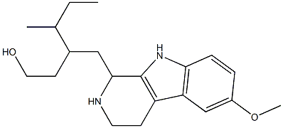 γ-sec-Butyl-2,3,4,9-tetrahydro-6-methoxy-1H-pyrido[3,4-b]indole-1-(1-butanol)