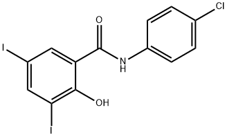 N-[4-Chlorophenyl]-2-hydroxy-3,5-diiodobenzamide