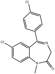 7-氯-5-(4-氯苯基)-1,3-二氢-1-甲基-2H-1,4-苯并二氮杂-2-酮