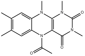 Benzo[g]pteridine-2,4(1H,3H)-dione,  5-acetyl-5,10-dihydro-1,3,7,8,10-pentamethyl-