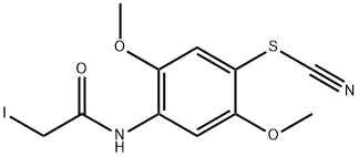 2,5-Dimethoxy-4-(2-iodoacetylamino)phenyl thiocyanate