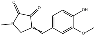 4-[(4-Hydroxy-3-methoxyphenyl)methylene]-1-methyl-2,3-pyrrolidinedione