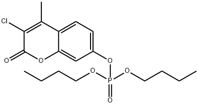 Phosphoric acid 3-chloro-4-methyl-2-oxo-2H-1-benzopyran-7-yldibutyl ester