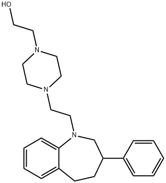 4-[2-(2,3,4,5-Tetrahydro-3-phenyl-1H-1-benzazepin-1-yl)ethyl]-1-piperazineethanol