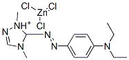 5-[[4-(diethylamino)phenyl]azo]-1,4-dimethyl-1H-1,2,4-triazolium trichlorozincate(1-)