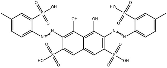 4,5-二羟基-3,6-双[(4-甲基-2-磺基苯基)偶氮]-2,7-萘磺酸
