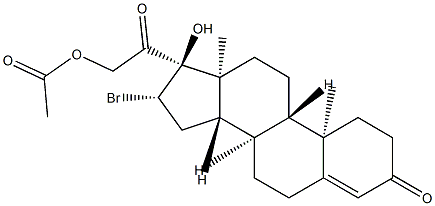 [2-[(8R,9S,10R,13S,14S,16S,17R)-16-bromo-17-hydroxy-10,13-dimethyl-3-o xo-2,6,7,8,9,11,12,14,15,16-decahydro-1H-cyclopenta[a]phenanthren-17-y l]-2-oxo-ethyl] acetate