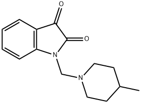1-((4-methylpiperidin-1-yl)methyl)indoline-2,3-dione