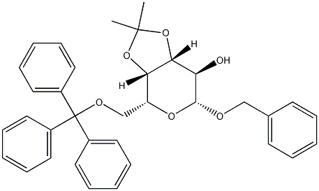 Benzyl 3-O,4-O-isopropylidene-6-O-trityl-β-D-galactopyranoside