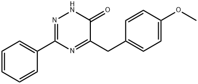1,2,4-Triazin-6(1H)-one, 5-[(4-methoxyphenyl)methyl]-3-phenyl-
