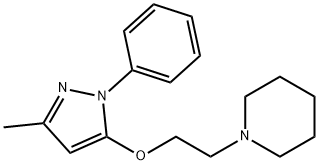 1-[2-[(3-Methyl-1-phenyl-1H-pyrazol-5-yl)oxy]ethyl]piperidine