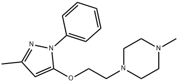 1-Methyl-4-[2-[(3-methyl-1-phenyl-1H-pyrazol-5-yl)oxy]ethyl]piperazine