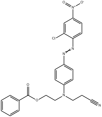 2-[4-[(2-氯-4-硝基苯基)偶氮]-N-(2-氰乙基)苯胺基]苯甲酸乙酯