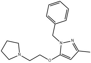1-Benzyl-3-methyl-5-[2-(1-pyrrolidinyl)ethoxy]-1H-pyrazole