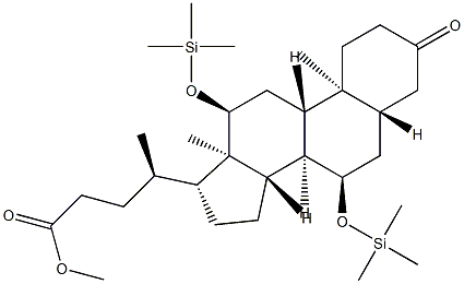 3-Oxo-7α,12α-bis(trimethylsilyloxy)-5α-cholan-24-oic acid methyl ester