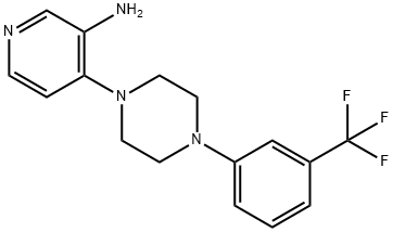 4-[4-[3-(Trifluoromethyl)phenyl]-1-piperazinyl]-3-pyridinamine