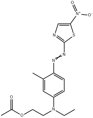 2-[N-ethyl-4-[(5-nitrothiazol-2-yl)azo]-m-toluidino]ethyl acetate