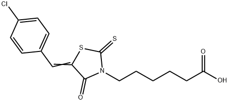 (Z)-6-(5-(4-氯苄基亚基)-4-氧代-2-硫代噻唑烷-3-基)己酸