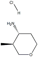 (3S,4R)-3-METHYLTETRAHYDRO-2H-PYRAN-4-AMINE HCL