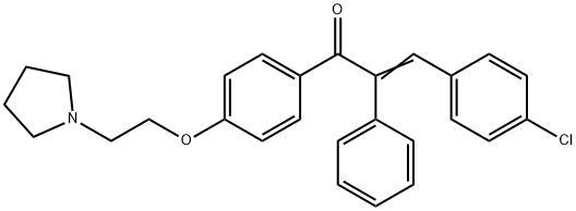 4-Chloro-α-phenyl-4'-[2-(1-pyrrolidinyl)ethoxy]chalcone