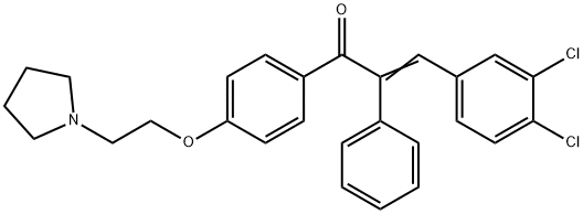 3,4-Dichloro-α-phenyl-4'-[2-(1-pyrrolidinyl)ethoxy]chalcone