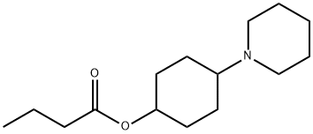 Butyric acid 4-piperidinocyclohexyl ester