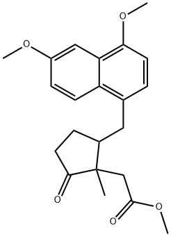 2-[(4,6-Dimethoxy-1-naphtyl)methyl]-1-methyl-5-oxocyclopentaneacetic acid methyl ester
