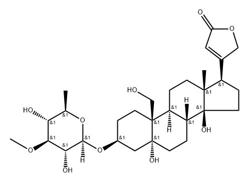 3β-[(3-O-Methyl-6-deoxy-β-D-glucopyranosyl)oxy]-5,14,19-trihydroxy-5β-card-20(22)-enolide