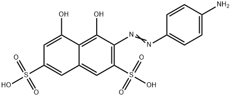 3-[(4-aminophenyl)azo]-4,5-dihydroxynaphthalene-2,7-disulphonic acid