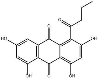 2,4,5,7-Tetrahydroxy-1-(1-oxobutyl)-9,10-anthracenedione