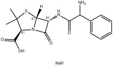 4-Thia-1-azabicyclo[3.2.0]heptane-2-carboxylic acid, 6-(2-amino-2-phenylacetamido)-3,3-dimethyl-7-oxo-, monosodium salt (8CI)